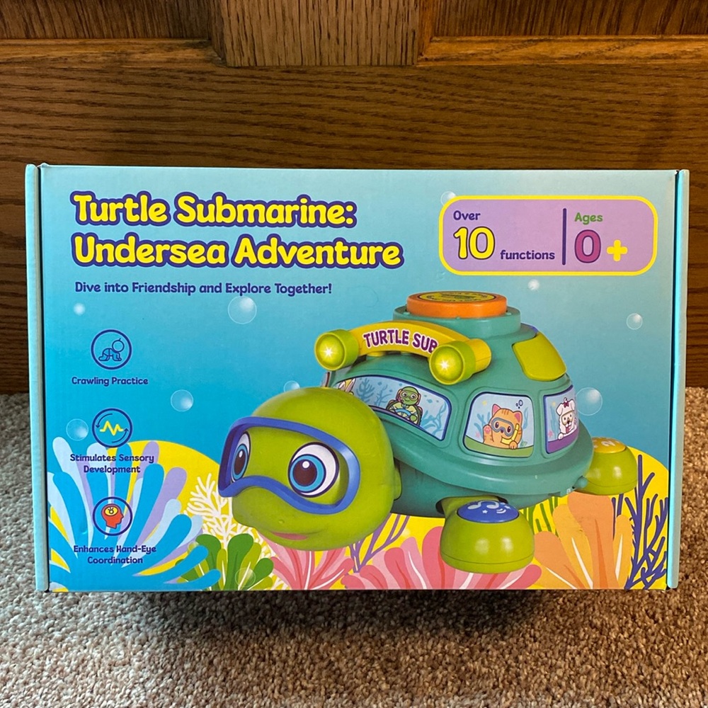NIB Turtle Submarine: Undersea Adventure Baby Toy